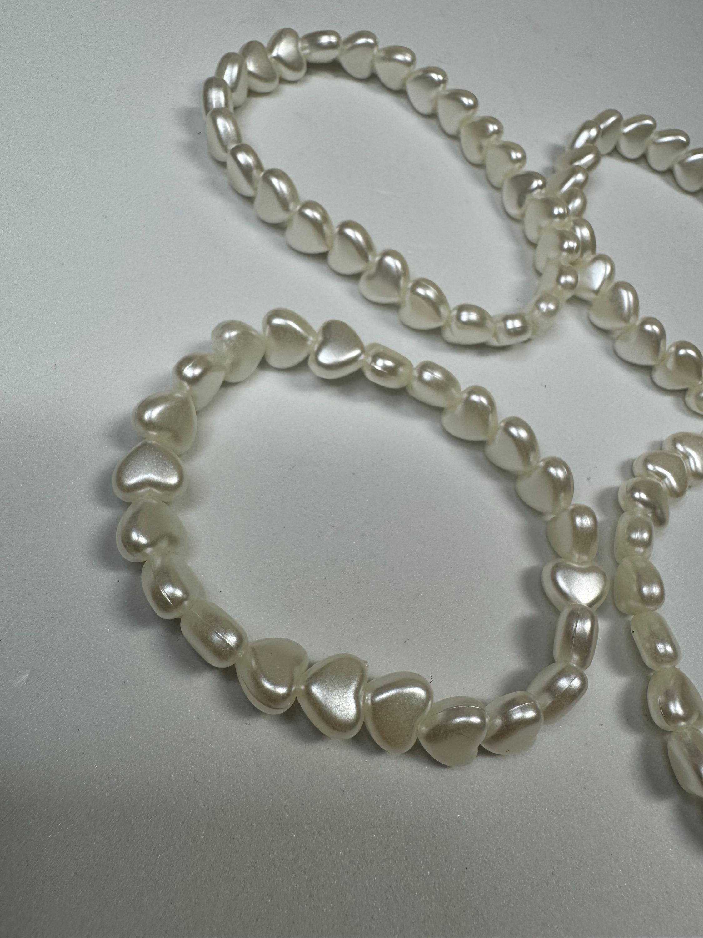 Heart Beaded Stretchy Bracelets