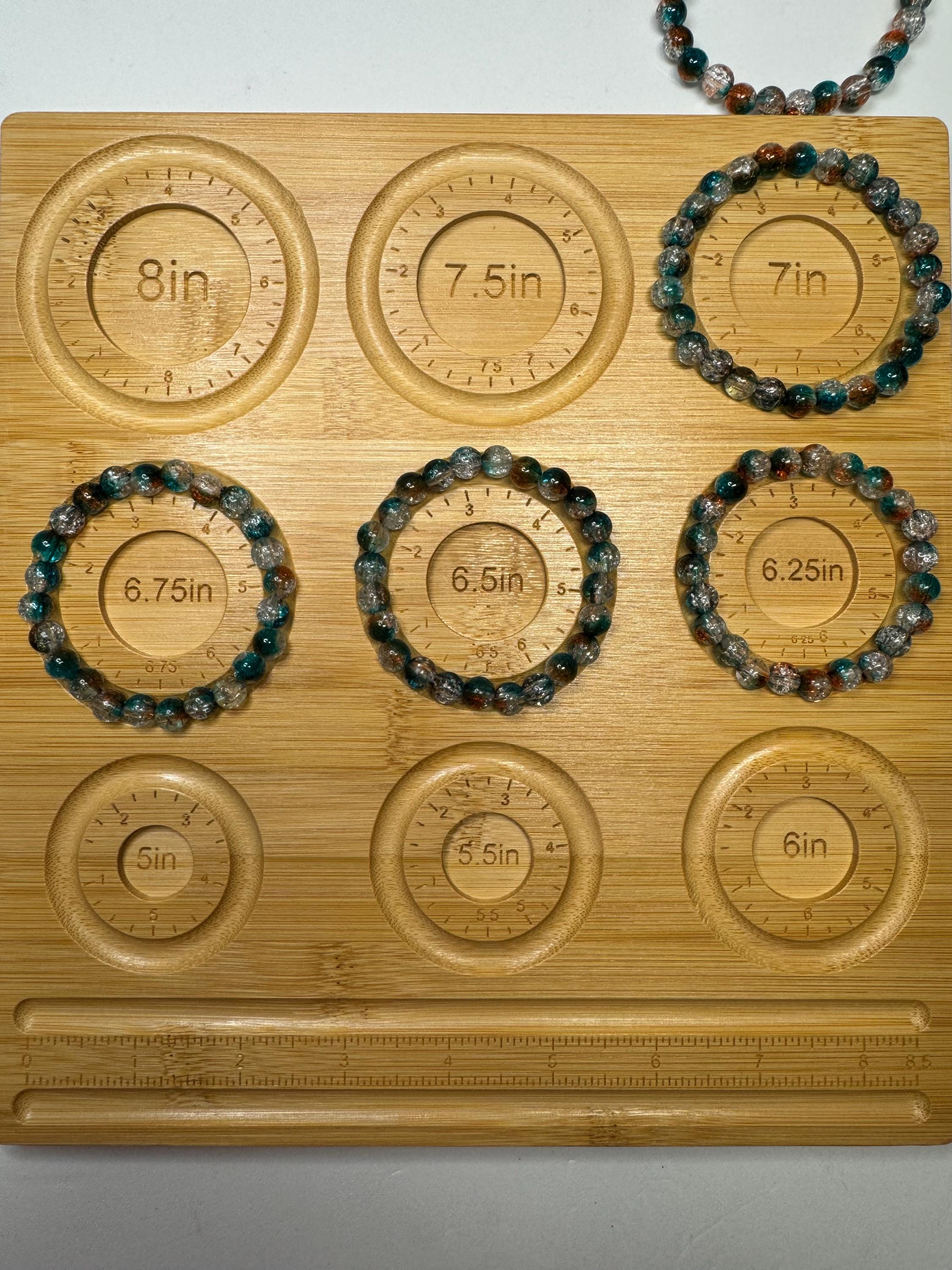 Ocean colored Glass Beaded Stretchy Bracelets