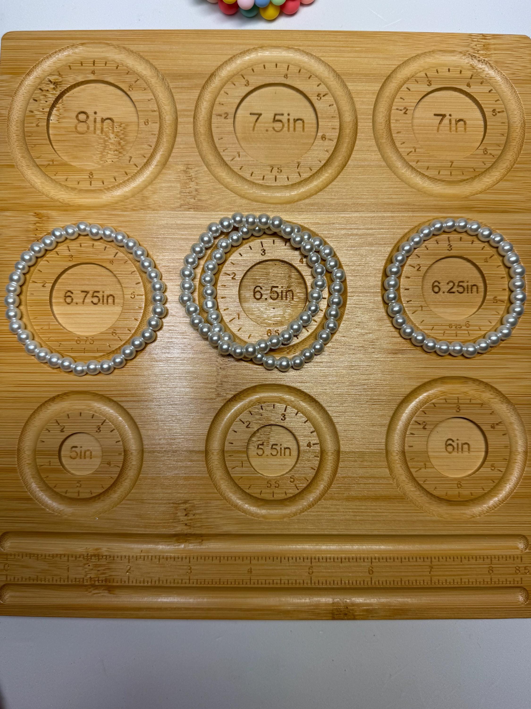 White Fo Pearly Beaded Stretchy Bracelets