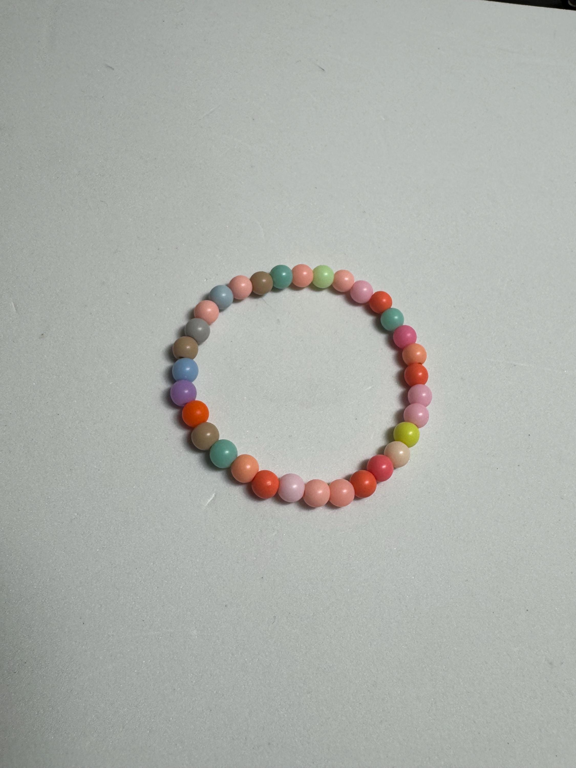 Spring Plastic Beaded Stretchy Bracelets