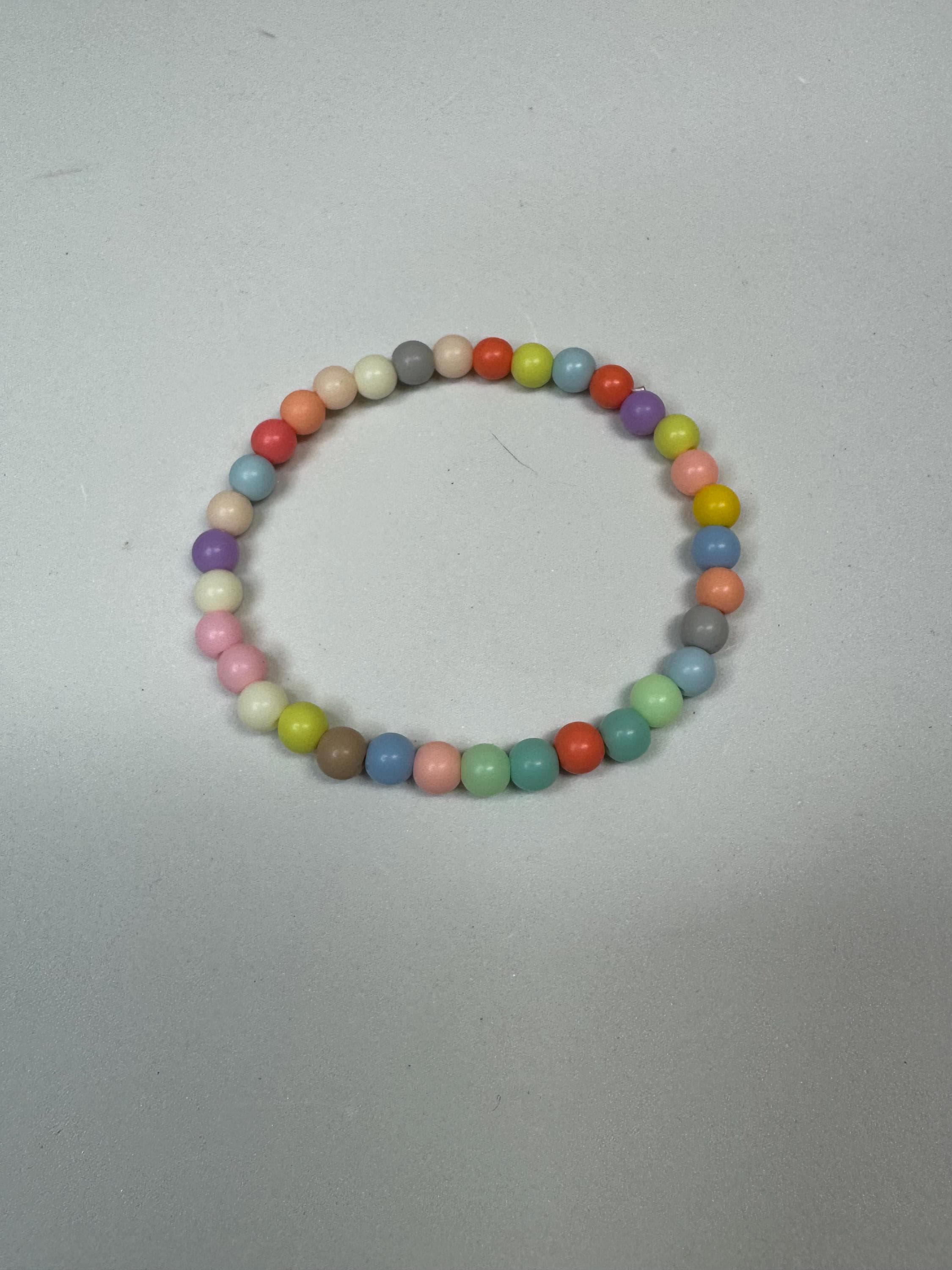 Spring Plastic Beaded Stretchy Bracelets