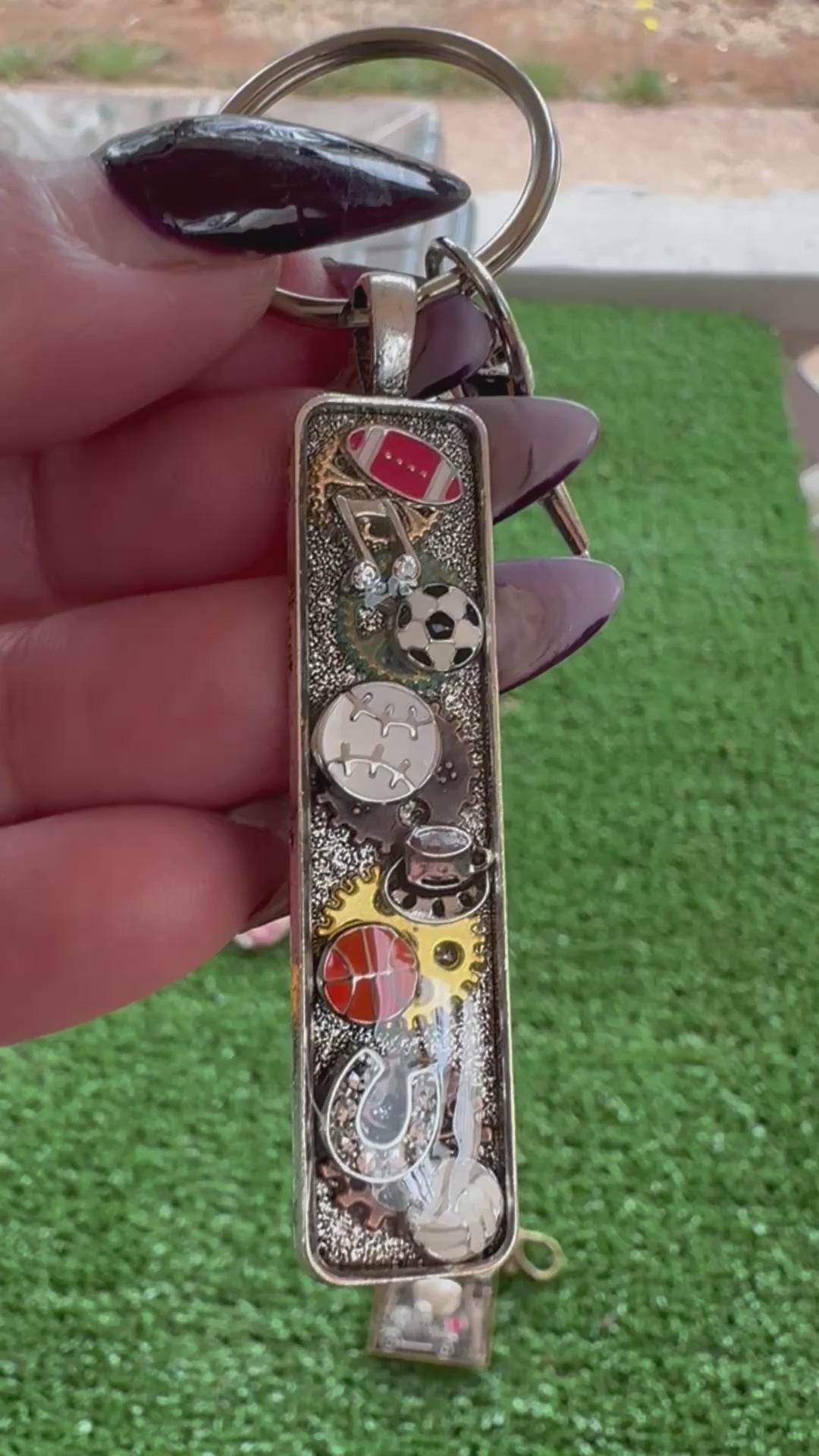 Metal Sports Keychain